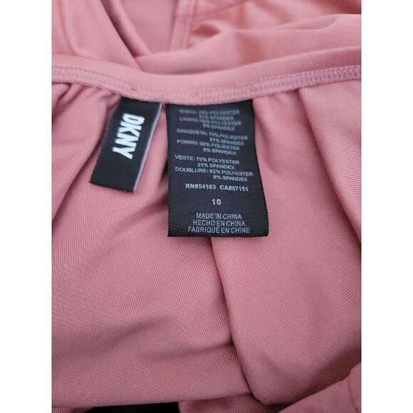 Dkny Peek-a-Boo Twist One Piece Swimsuit. Size 10. NWT $118 - Picture 3 of 4